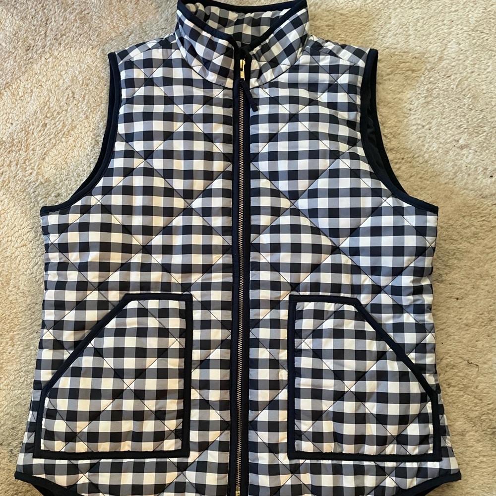 JCrew gingham vest